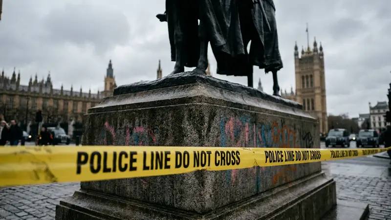 Caspar San Giorgio Charged Following Defacement of Winston Churchill Statue