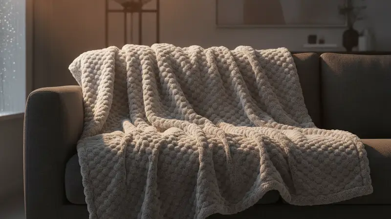 B&M's £8 Bubble Flannel Throw Sparks Debate on Affordable Luxury