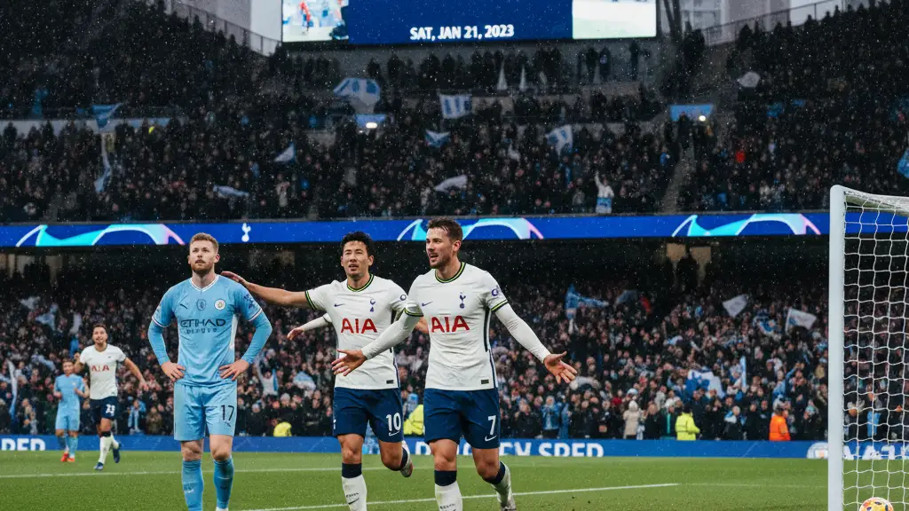 Tottenham Draws 2-2 with Manchester City