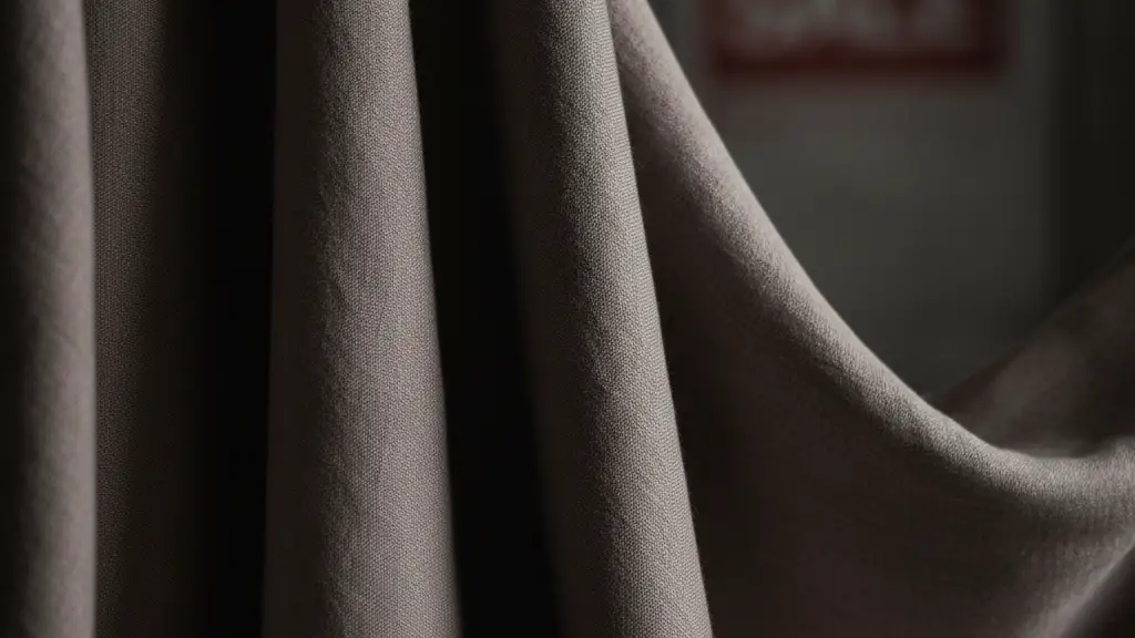 Close-up of luxurious fabric with subtle folds and dramatic lighting.