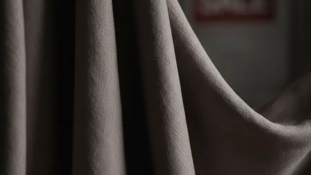 Close-up of luxurious fabric with subtle folds and dramatic lighting.